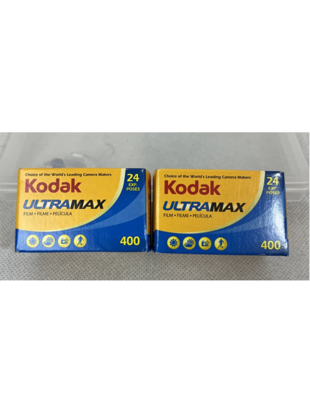 2 New in box- Kodak UltraMax Color 400 35 mm Roll 24 Exposures Exp 08/2009